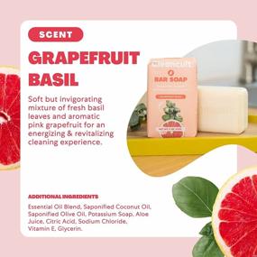 img 2 attached to Silky Smooth Skin with Cleancult Bar Soap: Sustainable Coconut Based 🥥 Soap Bars for Cleansing, Hydrating, and Refreshing - Grapefruit Basil, 6 Pack