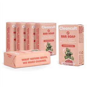 img 4 attached to Silky Smooth Skin with Cleancult Bar Soap: Sustainable Coconut Based 🥥 Soap Bars for Cleansing, Hydrating, and Refreshing - Grapefruit Basil, 6 Pack