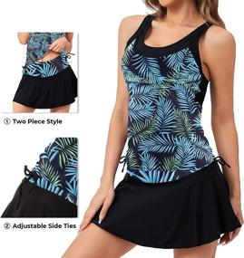 img 3 attached to Summer Mae Tankini Swimdress Control Women's Clothing : Swimsuits & Cover Ups