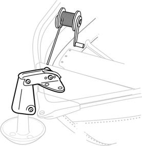 img 1 attached to ⚓️ Attwood 13710-4 Anchor Lift System: Easy Anchor Lifting and Dropping with Heavy-Gauge Steel and Self-Lubricating Nylon Wheels