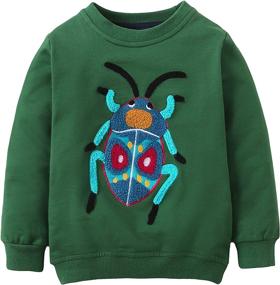 img 4 attached to Adorable Animal Sleeve Toddler Sweatshirt: Boys' Fashion Hoodies & Sweatshirts