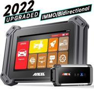 ancel v6 pro+ obd2 scanner diagnostic tool bluetooth, latest 2022 bidirectional automotive scan tool, full systems car code reader with 25+ service functions, abs bleeding/key programming/epb/dpf/battery/tpms logo