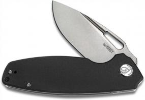 img 2 attached to KUBEY Tityus KU322A Складной карманный нож с 3,39-дюймовым лезвием G10 с ручкой Drop Point для повседневного ношения на открытом воздухе