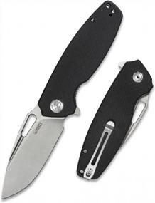 img 4 attached to KUBEY Tityus KU322A Складной карманный нож с 3,39-дюймовым лезвием G10 с ручкой Drop Point для повседневного ношения на открытом воздухе