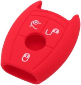 img 4 attached to Enhance and Protect Your MERCEDES BENZ Smart Remote Key with SEGADEN's Red Silicone Cover Protector Case