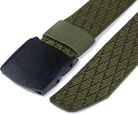 img 1 attached to CQR 1 Or 2 Pack Tactical Belt: Military-Style Heavy Duty & Lightweight Webbing EDC Buckle