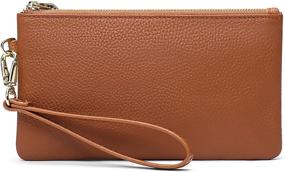 img 4 attached to Wristlet Leather Blocking Handbag GOIACII Women's Handbags & Wallets - Wristlets