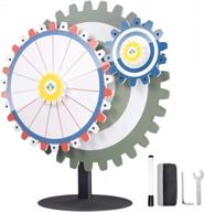 get ready to spin and win with winspin 24" prize wheel tabletop: customizable slots for your next tradeshow or carnival event! logo