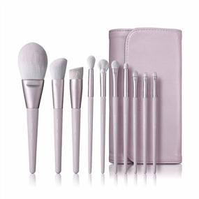 img 4 attached to Makeup Brushes, EIGSHOW Professional Makeup Brush Set With Leather Cosmetic Bag For Makeup Beginner/Artist, Powder Contour Foundation Blending Smudge Eyeshadow Brush - Synthetic Vegan Bristles