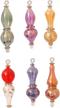 6 egyptian hand blown glass christmas ornaments vintage style for the tree - craftsofegypt set logo