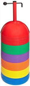img 2 attached to Набор из 48 разноцветных маркеров Sportime Dome с мягким куполом для улучшения письма