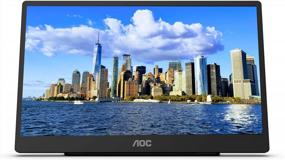 img 4 attached to AOC 16T2 Touch Enabled SmartCover AutoPivot 15.6", 1920X1080P, 60Hz, Wall Mountable, Tilt Adjustment, Portable, Flicker-Free, ‎Portable Monitors, HD