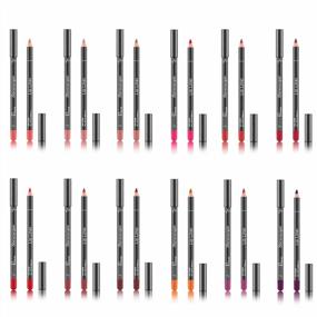 img 2 attached to 12-Piece Waterproof & Long-Lasting Lip Liner Set With Ksndurn Lip Pencil - Achieve Perfectly Defined And Colored Lips With Brown Shades