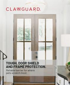 img 3 attached to 🐾 CLAWGUARD: The Ultimate Heavy Duty Door Scratch Shield for Dogs and Cats - Protect Your Doors from Clawing and Scratches, 20in x 44in
