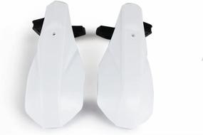 img 1 attached to 🏍️ Motorcycle Plastic Handguards: Ultimate 7/8"22mm and 1 1/8"28mm Hand Guards Protector for Motocross, Dirt Bikes, off Road ATV (White)