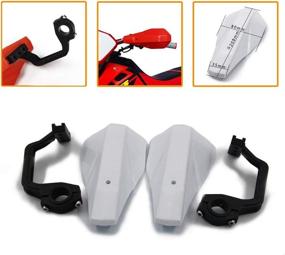 img 3 attached to 🏍️ Motorcycle Plastic Handguards: Ultimate 7/8"22mm and 1 1/8"28mm Hand Guards Protector for Motocross, Dirt Bikes, off Road ATV (White)