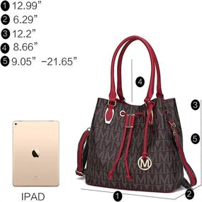 img 2 attached to MKF Crossbody Removable Top Handle Satchel Tote Women's Handbags & Wallets : Totes