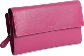 img 4 attached to Saddler Womens Leather Trifold Wallet Women's Handbags & Wallets via Wallets