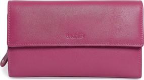img 3 attached to Saddler Womens Leather Trifold Wallet Women's Handbags & Wallets via Wallets