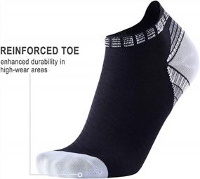 img 3 attached to 🏃 Performance-focused Compression Running Socks: Anti-Blister No Show Low Cut Ankle for Active Men and Women with Moisture Wicking capabilities