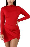 👗 sleeve ruched bodycon women's clothing at dresses by boriflors logo