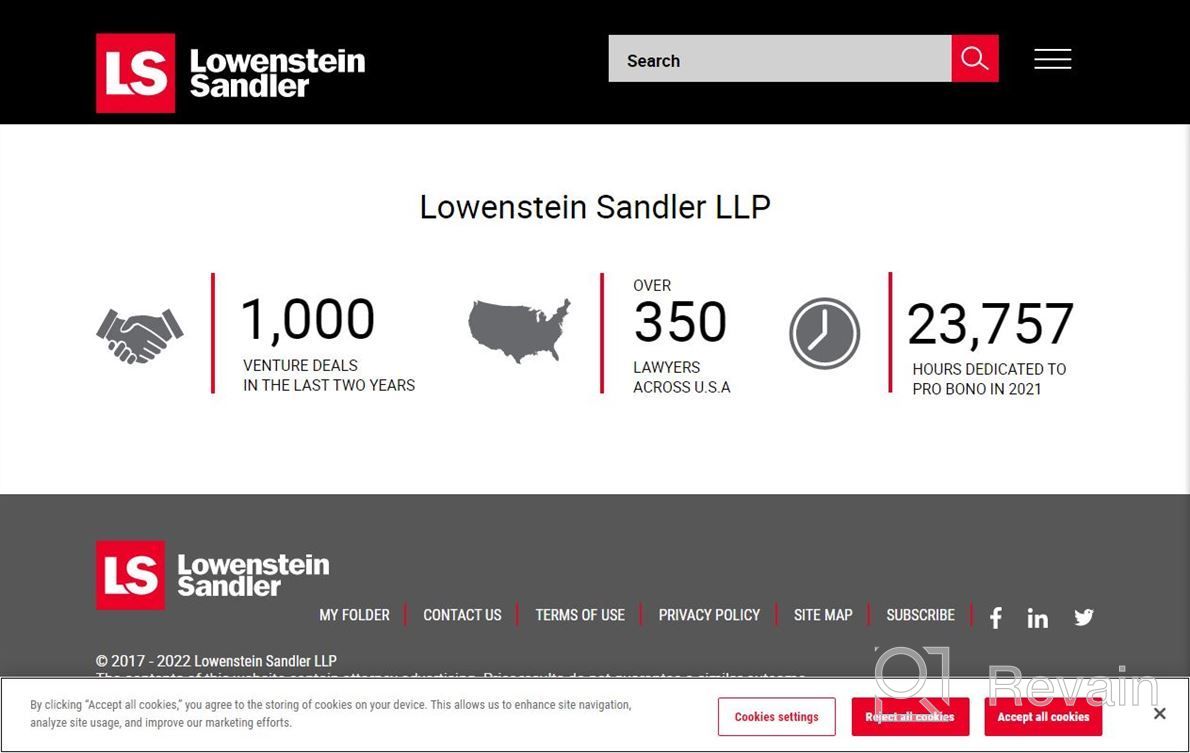 img 1 attached to Lowenstein Sandler review by Ronnie Staver