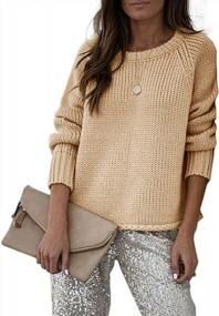 img 3 attached to Women'S Loose Crewneck Sweaters: Saodimallsu Casual Long Sleeve Basic Knit Jumper Pullover Tops