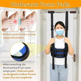 img 2 attached to Medium Back Stretcher Decompression Harness For Lower Back Pain Relief At Home