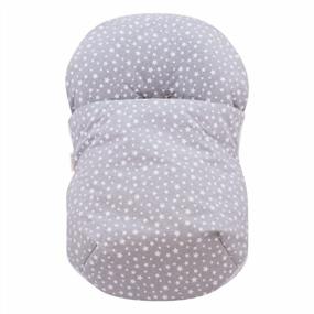 img 3 attached to Stay Warm And Stylish With JANABEBE'S Universal Bunting Bag For Car Seat Gr 0 - White Star Cotton