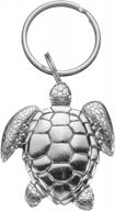 danforth turtle pewter keyring handcrafted logo