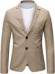 autumn slim fit sport coat with 2-button closure for men's casual look logo