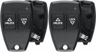 2 pack keyless entry remote shell cover with button pad for 1993-1996 jeep cherokee grand cherokee by keylessoption logo