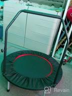 img 1 attached to ZENOVA 40: Foldable Mini Trampoline For High-Intensity Indoor Workouts With Adjustable Bar And 330LBS Weight Capacity review by Alan Sitton