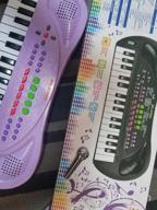 img 1 attached to 32 Key Multifunction Portable Piano Keyboard For Kids - PerfectLife Electronic Music Instrument Educational Toy (Black) review by Aaron Fowler