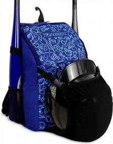 img 4 attached to Ultimate Sports Gear: PHINIX Baseball And T-Ball Backpack