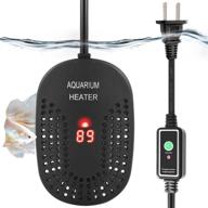 🐠 mini aquarium heater 50w 100w - digital fish tank heater with external setting button | shatterproof heater for fish or turtle tank up to 30 gallons - hitop логотип