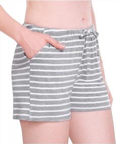img 2 attached to Stretchy Sleep Shorts For Women - Vislivin Pajama Pants With Comfortable Fit