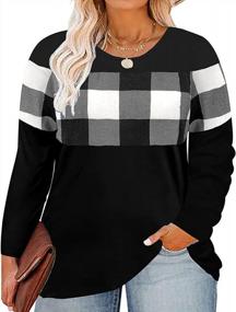 img 3 attached to Stay Comfy And Chic: RITERA'S Oversized Plus Size Tops For Women