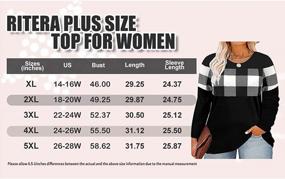 img 1 attached to Stay Comfy And Chic: RITERA'S Oversized Plus Size Tops For Women