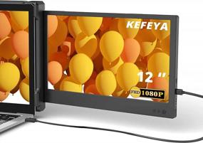 img 4 attached to Enhanced Productivity on the Go: KEFEYA Portable Monitor 12" - 1920X1080P, 60Hz
