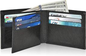 img 4 attached to Genuine Leather Bifold Wallets Blocking Men's Accessories best in Wallets, Card Cases & Money Organizers