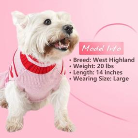 img 1 attached to Adorable KYEESE Valentines Day Sweaters For Dogs In Cute Red Love Design With Leash Hole - Perfect Pet Clothes For Small-Medium Sized Breeds