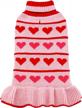 adorable kyeese valentines day sweaters for dogs in cute red love design with leash hole - perfect pet clothes for small-medium sized breeds logo