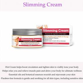 img 3 attached to Cellulite Slimming Cream - 100G Slim Extreme Firming Gel For Body Fat Burning, Weight Loss, And Pain Relief Massage