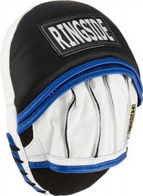 img 2 attached to Gel Micro Boxing MMA Punch Mitts (Pair): Enhance Your Training With Ringside'S Blue/Black Design!