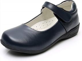 img 4 attached to Smart And Stylish: Akk Mary Jane School Uniform Shoes For Girls