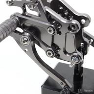 🏍️ fxcnc cnc billet motorcycle rearset foot pegs rear set footrests | fully adjustable foot boards | compatible with yzf r25 r3 2014-2021, mt-25 mt-03 mt25 mt03 2015-2021 | improved seo логотип