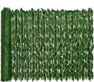 🌿 artificial ivy privacy fence wall screen for outdoor decor, garden - dearhouse 118x39.35in faux ivy hedges fence and vine leaf decoration logo