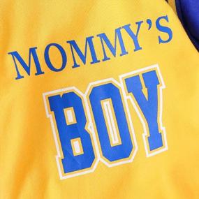 img 2 attached to Fall Sports Ready: Baby Boy Basketball Clothes Set With Long Sleeve Yellow Romper And Pants