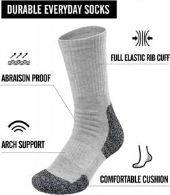 img 3 attached to Stay Comfortable On-The-Go: KEECOW Crew Socks For Men And Women - Perfect For Athletics, Work, And Outdoor Adventures!